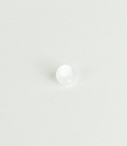 Dome Shank Button Size 16L x10 White - Click Image to Close
